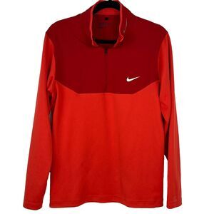 NIKE Mens Dri Fit Half Zip Golf Pullover Men’s -  Red Sz Small CK6076-657